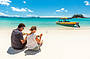 Enjoy your lunch on Whitehaven beach