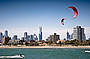 Kite Surfing along St Kilda Beach